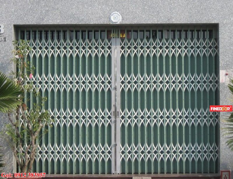 Mẫu cửa kéo tôn màu Đài Loan 